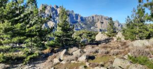 Aiguilles de Bavella en hîver